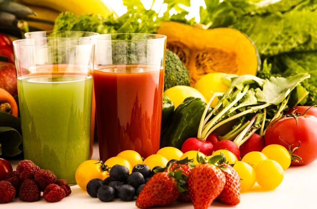 Obst- und Gemüsesäfte zur Gewichtsabnahme